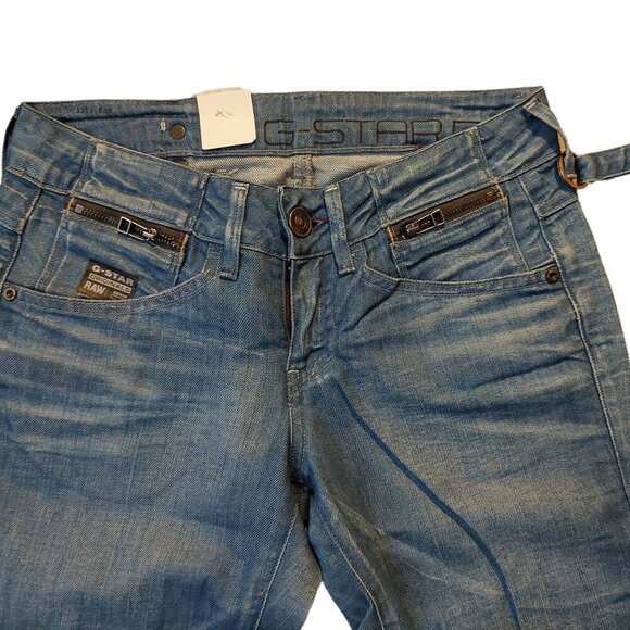 G-Star Raw SE District Super Bell Maver Denim 3D Vintage Blue Jeans Sz 26 NWT - Picture 6 of 15